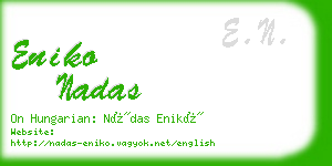 eniko nadas business card